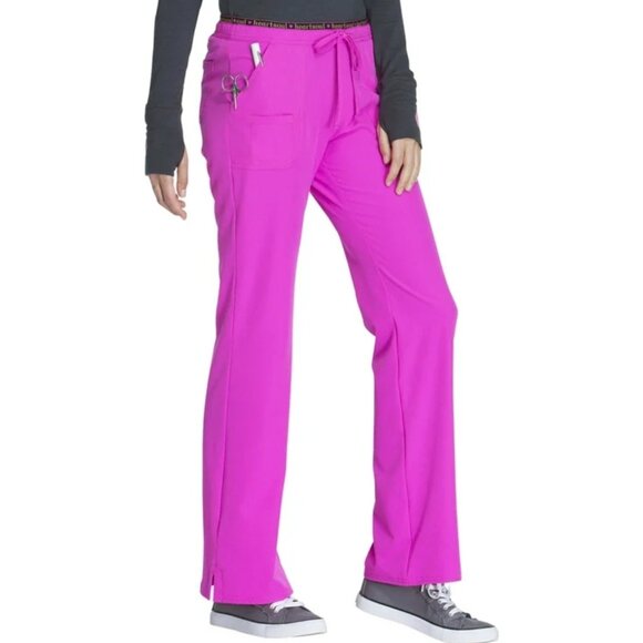 HEART & SOUL - Bright Pink Women's Medical Scrubs Super Soft Size Medium - Picture 2 of 8
